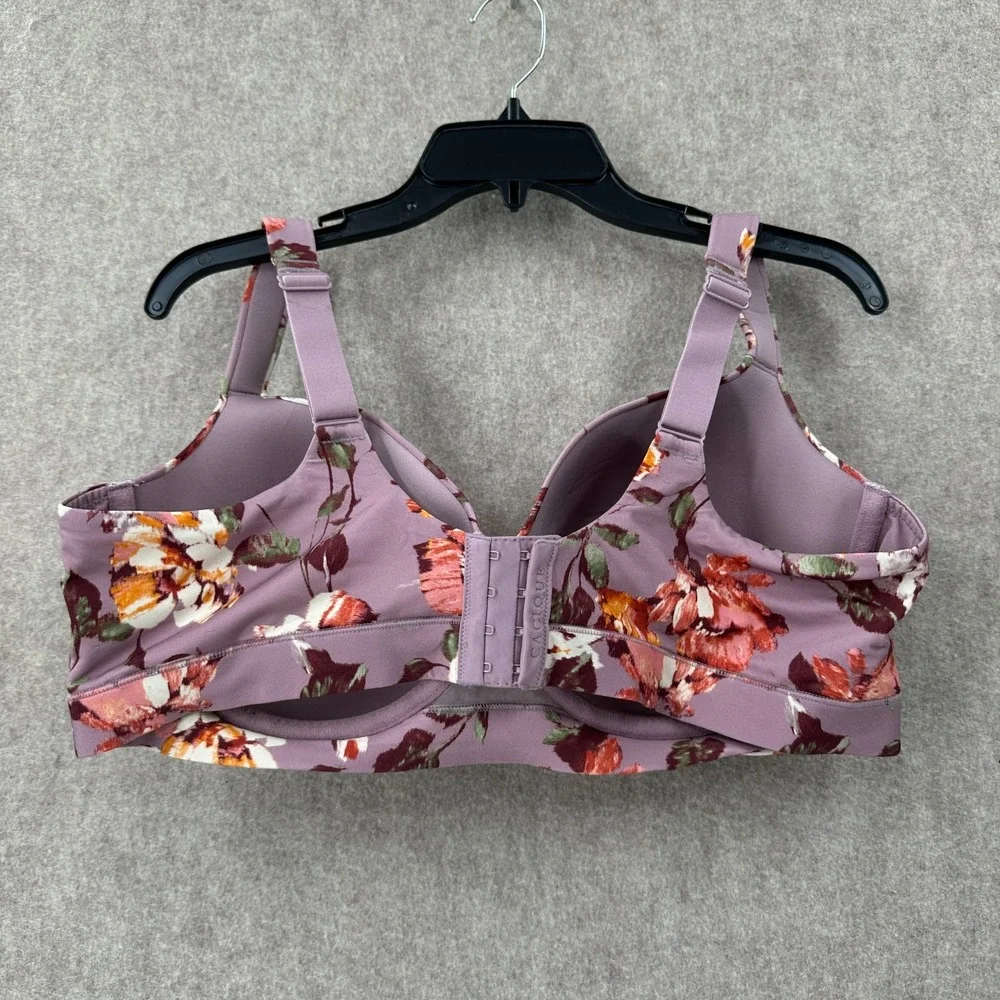 Cacique Womens Bra 42DDD Balconette Lightly Lined Underwired Floral Pattern‎ - Picture 2 of 6